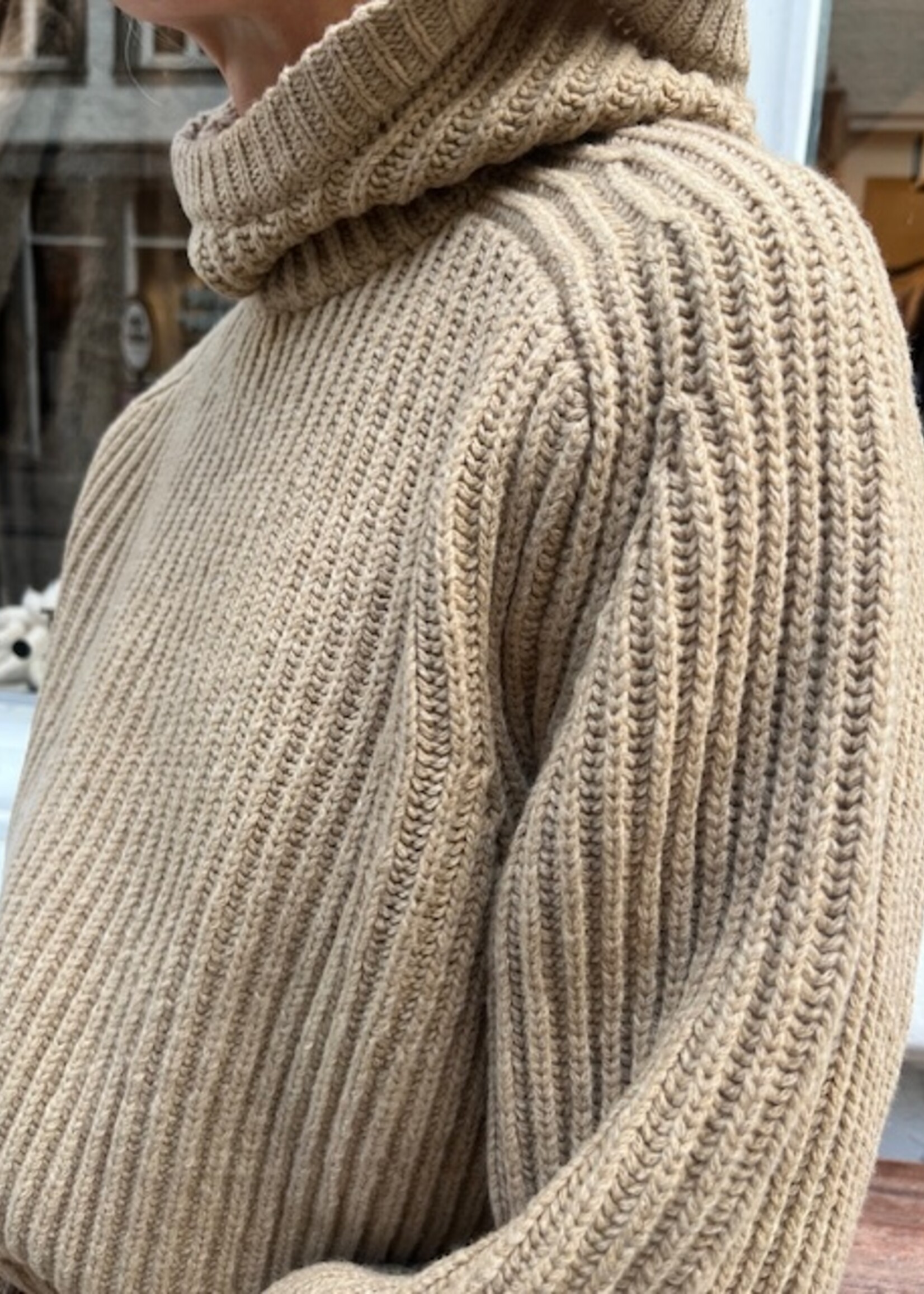 6397 6397 snood sweater |camel