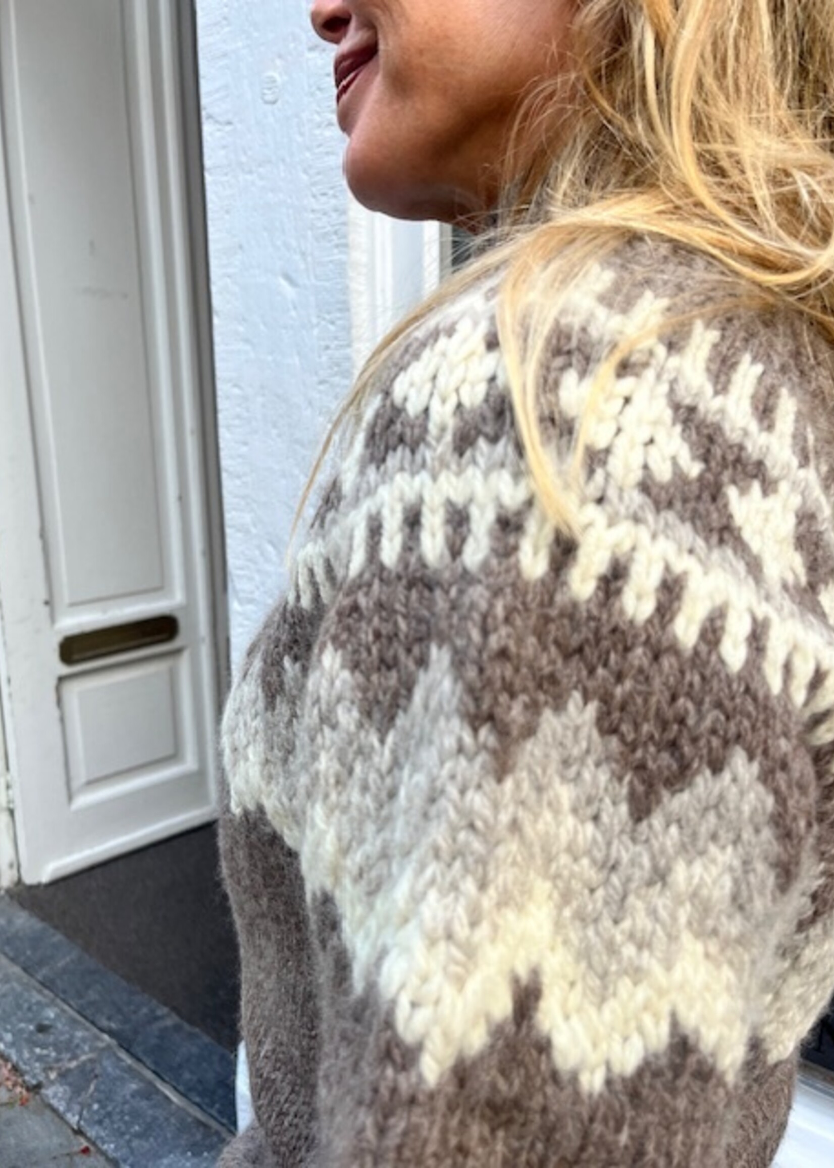 6397 6397 sedona hand knit | mink fairisle