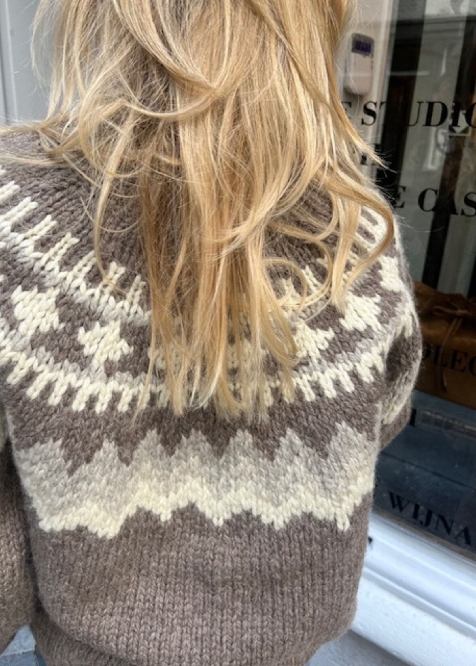 6397 6397 sedona hand knit | mink fairisle