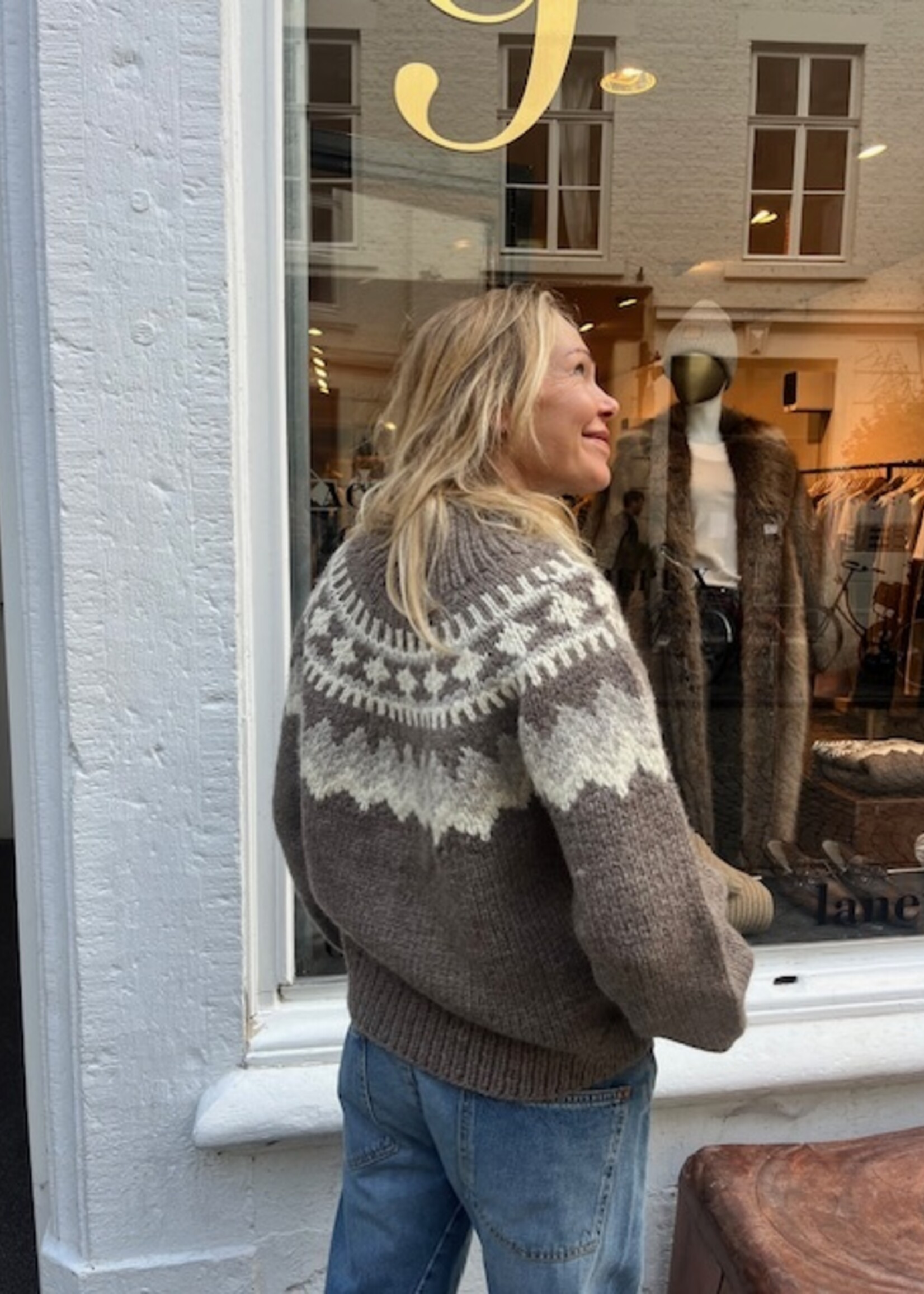 6397 6397 sedona hand knit | mink fairisle