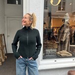 6397 6397 high neck zip up|  black pine
