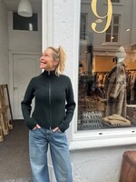 6397 6397 high neck zip up|  black pine