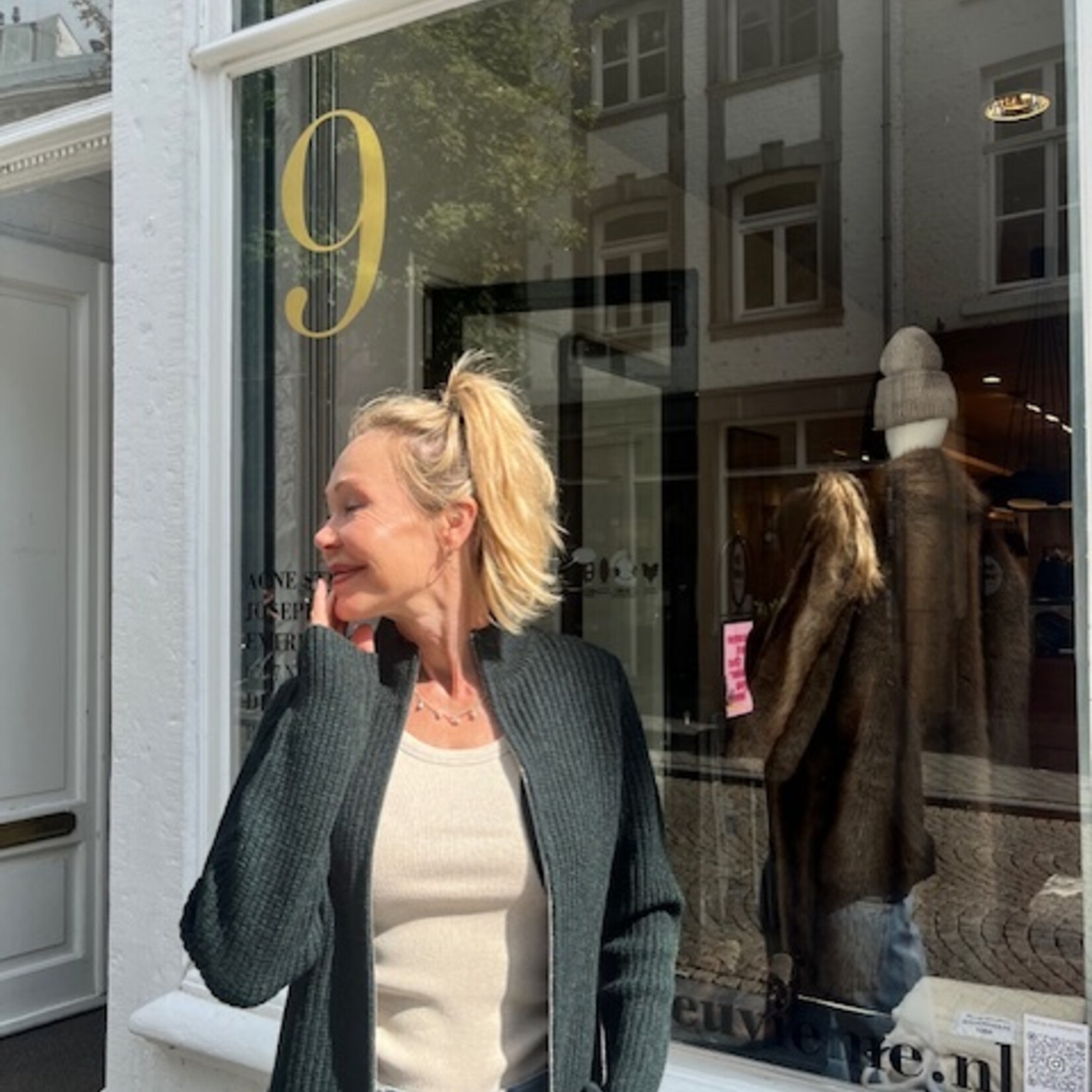 6397 6397 high neck zip up|  black pine