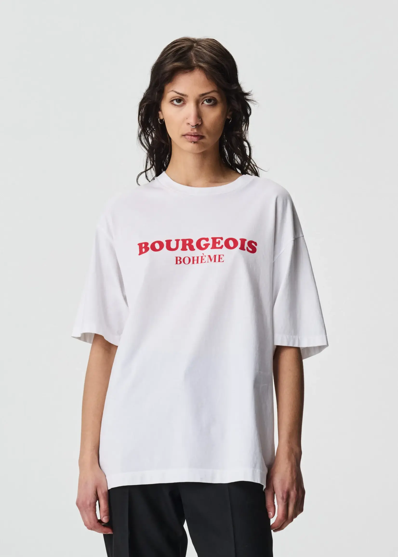 ADNYM Adnym Line Tee White Print