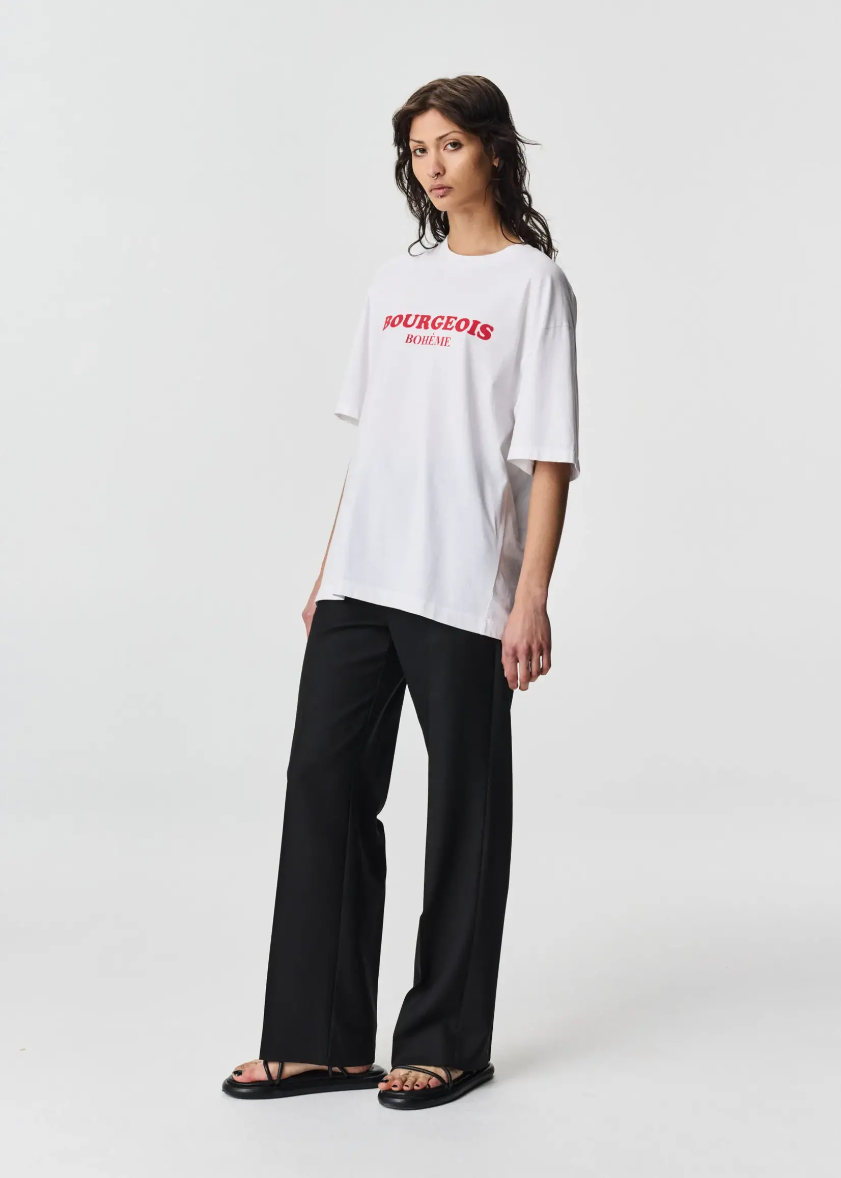 ADNYM Adnym Line Tee White Print