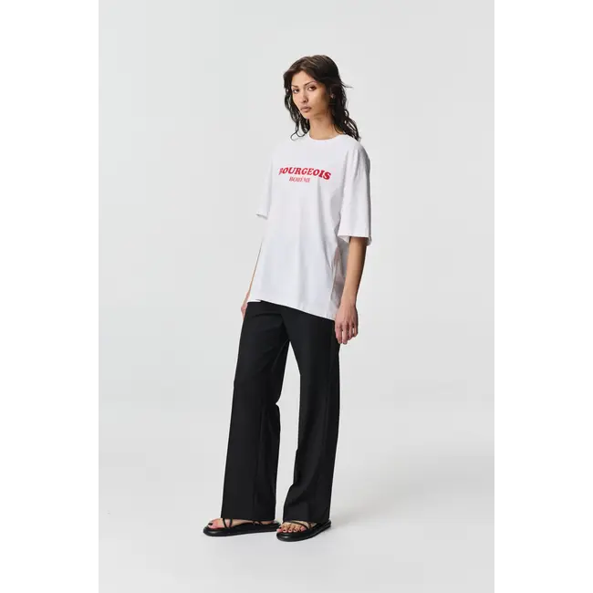 Adnym Line Tee | White Print