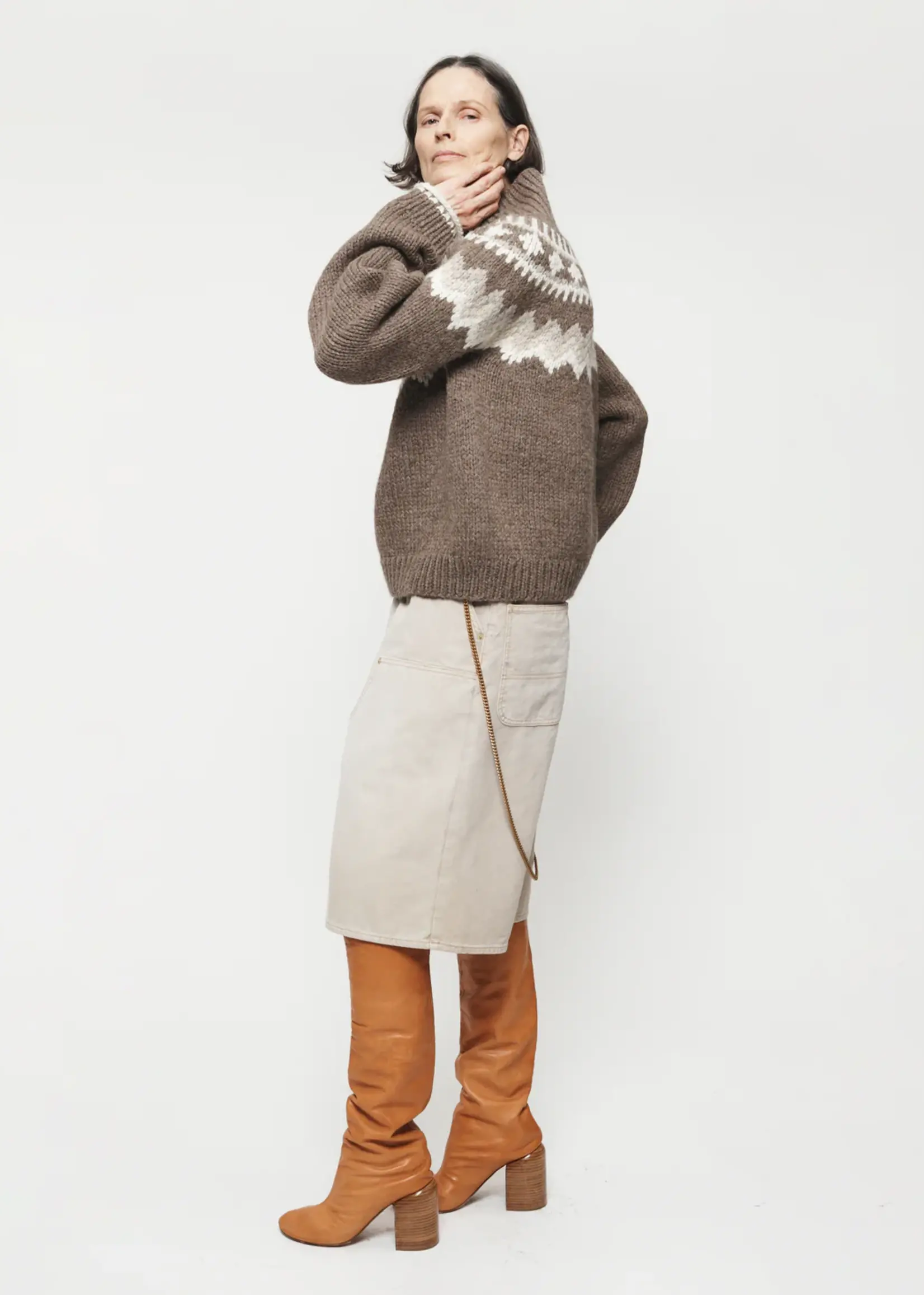 6397 6397 Double Knee Shorts, Tea stain