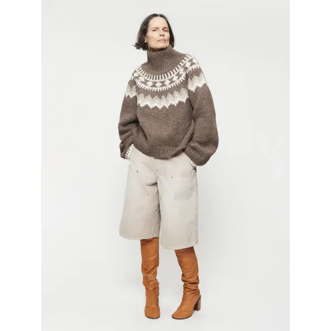 6397 6397 Double Knee Shorts | Tea Stain