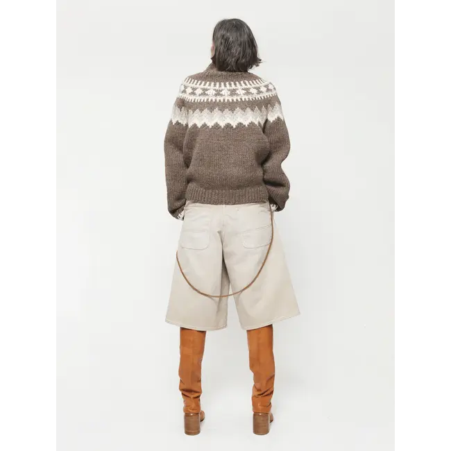 6397 6397 Double Knee Shorts | Tea Stain