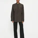 6397 6397 Minimalist Tuxedo Shirt . Mink