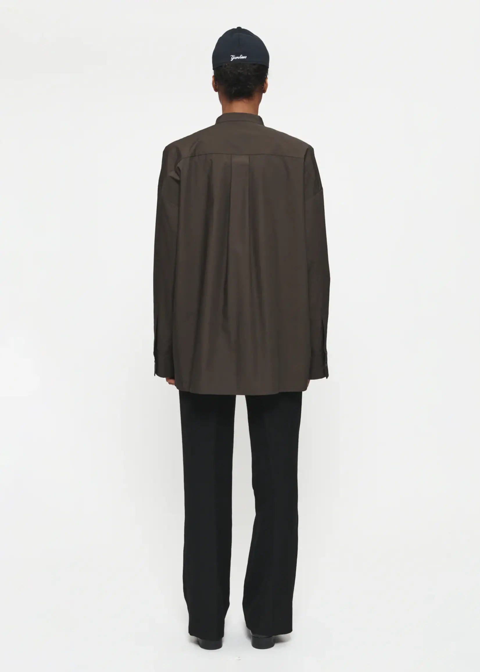 6397 6397 Minimalist Tuxedo Shirt . Mink