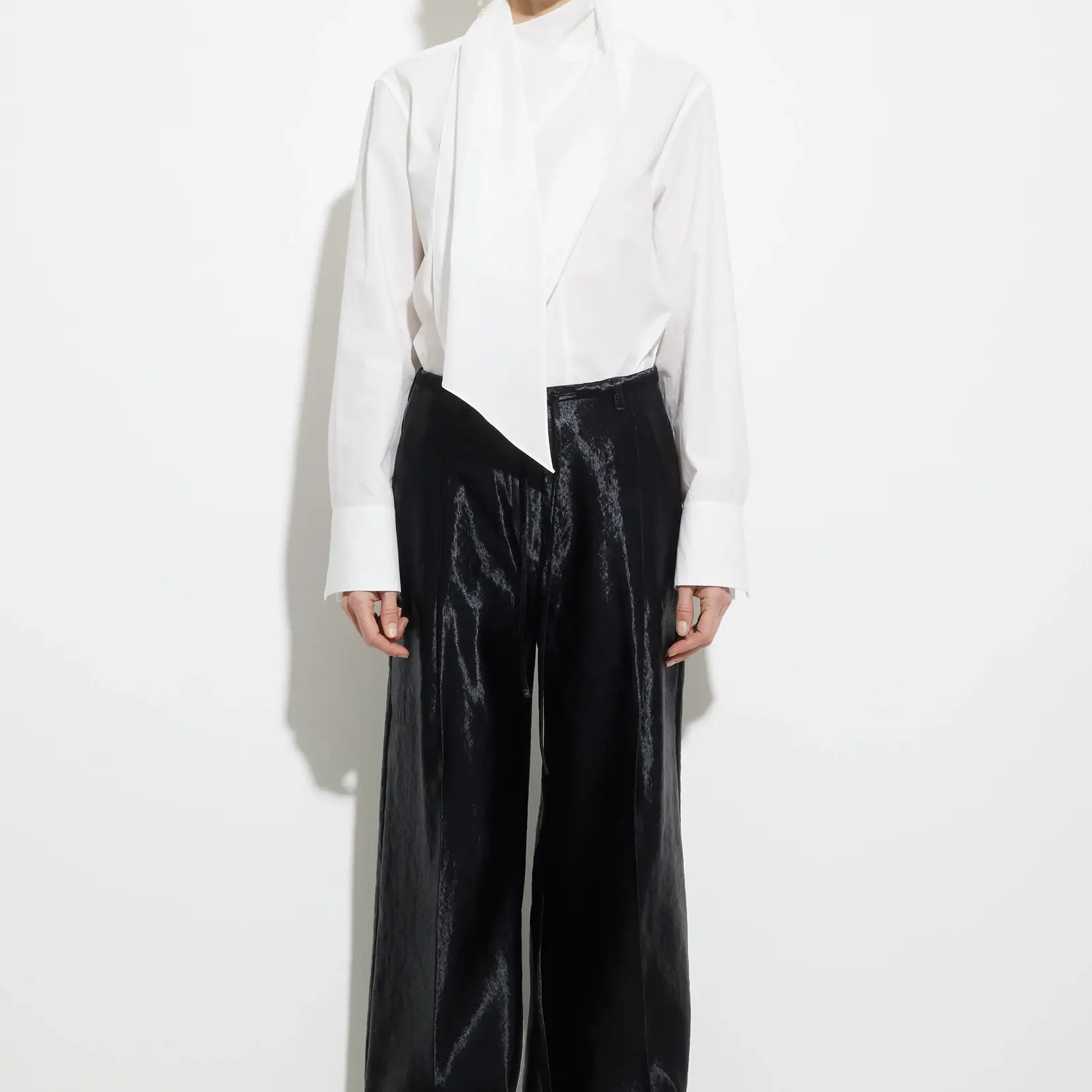CHRISTIAN WIJNANTS Christian Wijnants pamir wide leg pant , black