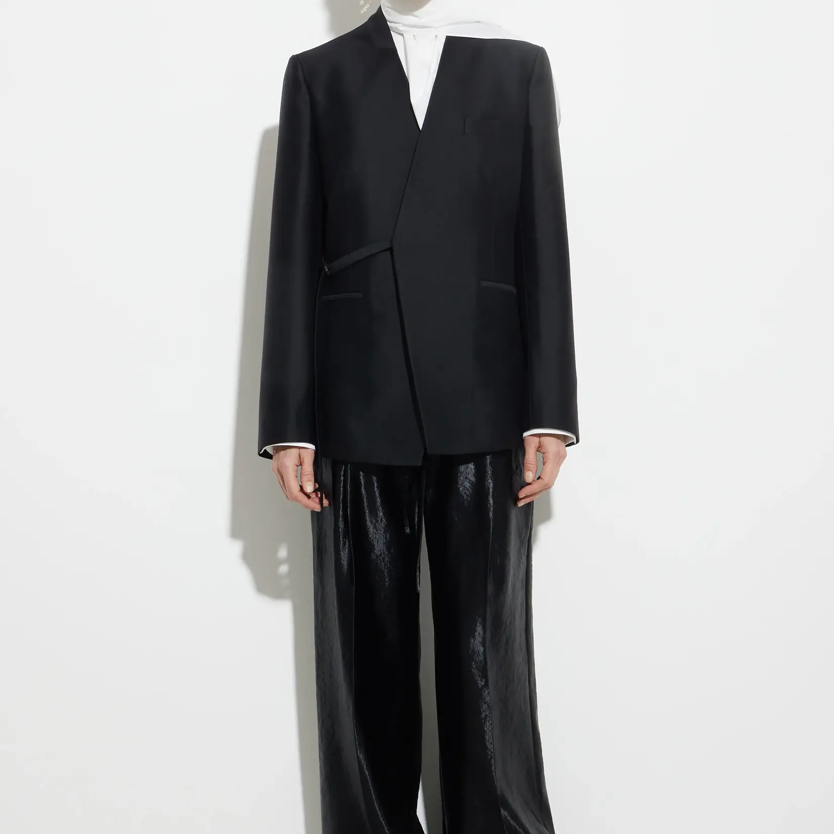 CHRISTIAN WIJNANTS Christian Wijnants pamir wide leg pant , black