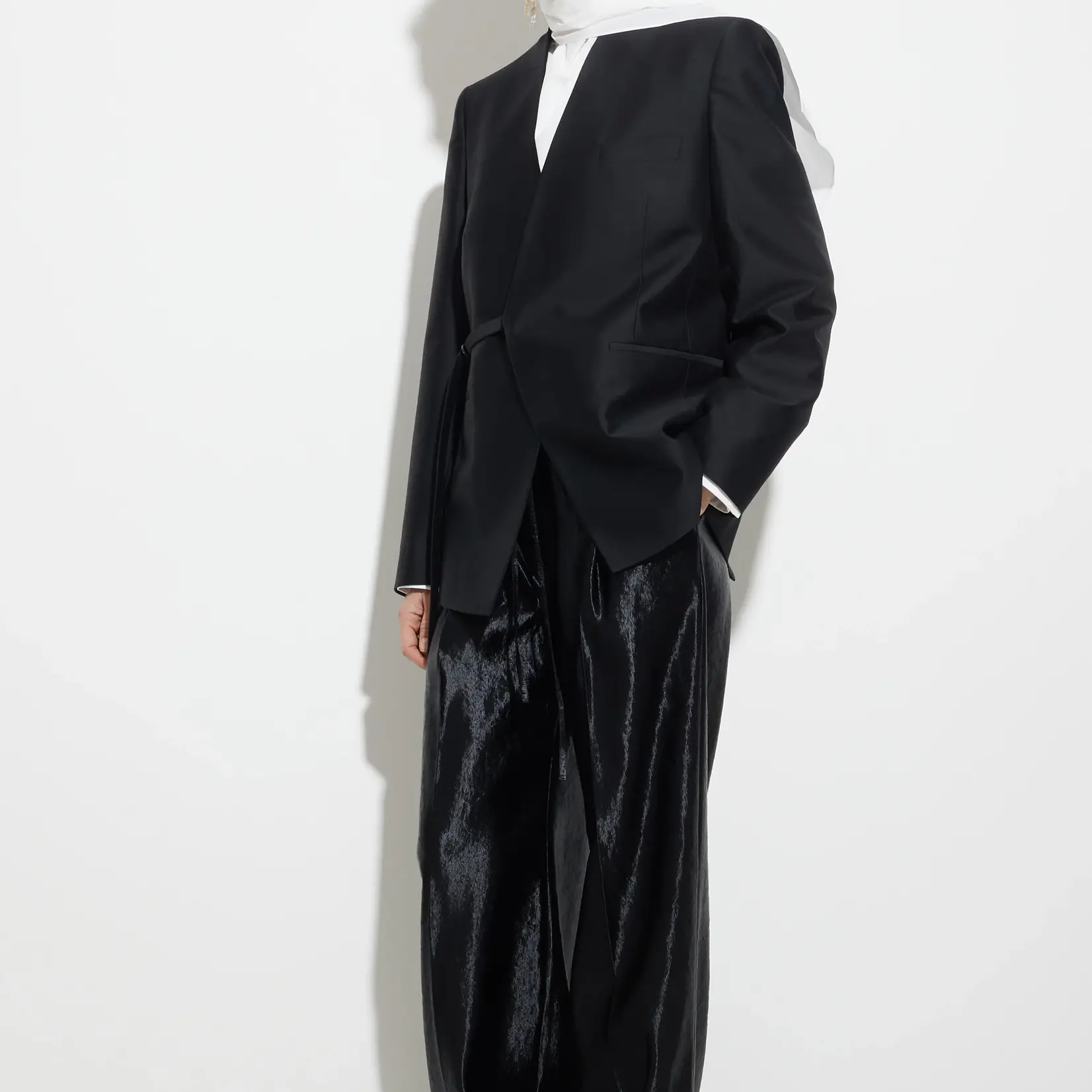 CHRISTIAN WIJNANTS Christian Wijnants pamir wide leg pant , black