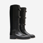 Durazzi Durazzi riding boots with front ajustable belts| black