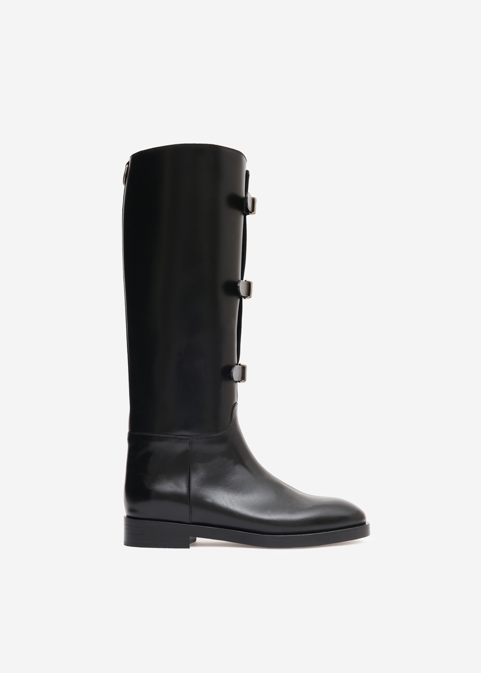 Durazzi Durazzi riding boots with front ajustable belts| black