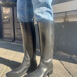 Durazzi Durazzi chunky heel riding boots |black