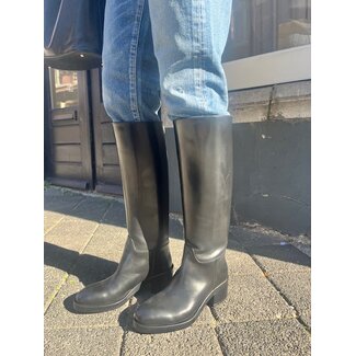 Durazzi Durazzi Chunky Heel Riding Boots | Black