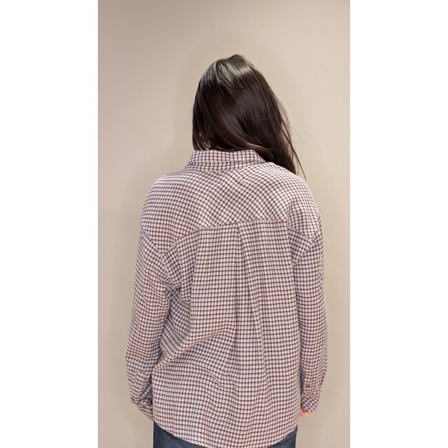 Xirena Jordy Shirt | Baby Blue Check