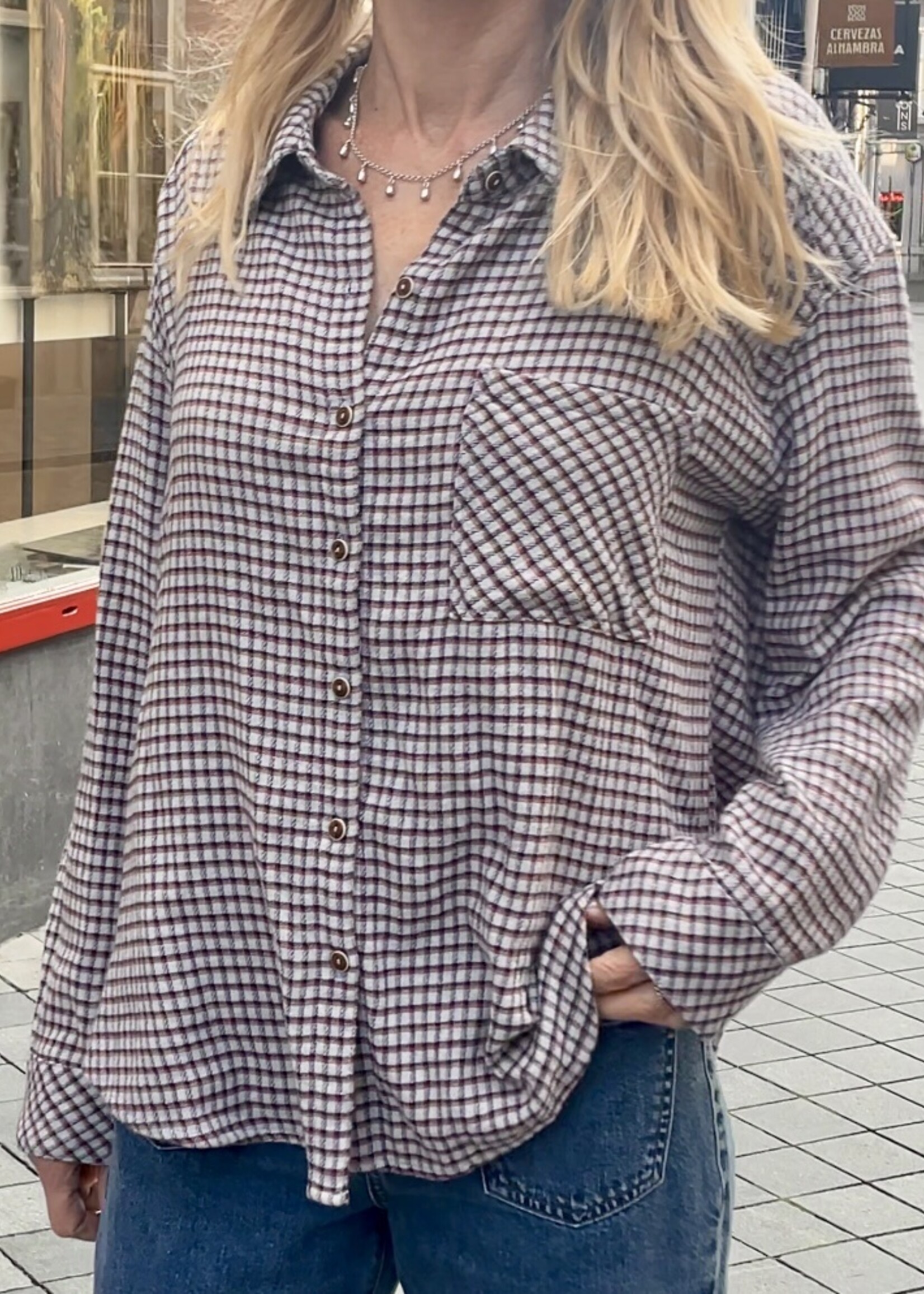 XIRENA Xirena Jordy Shirt | Baby Blue Check