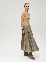 6397 6397 Pull on Pleated Skirt ,plaid