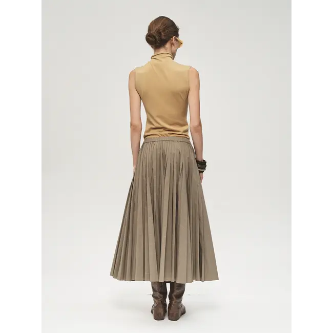 6397 Pull on Pleated Skirt | plaid