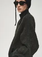 6397 6397 Track Zip Up Sweater ,Mud