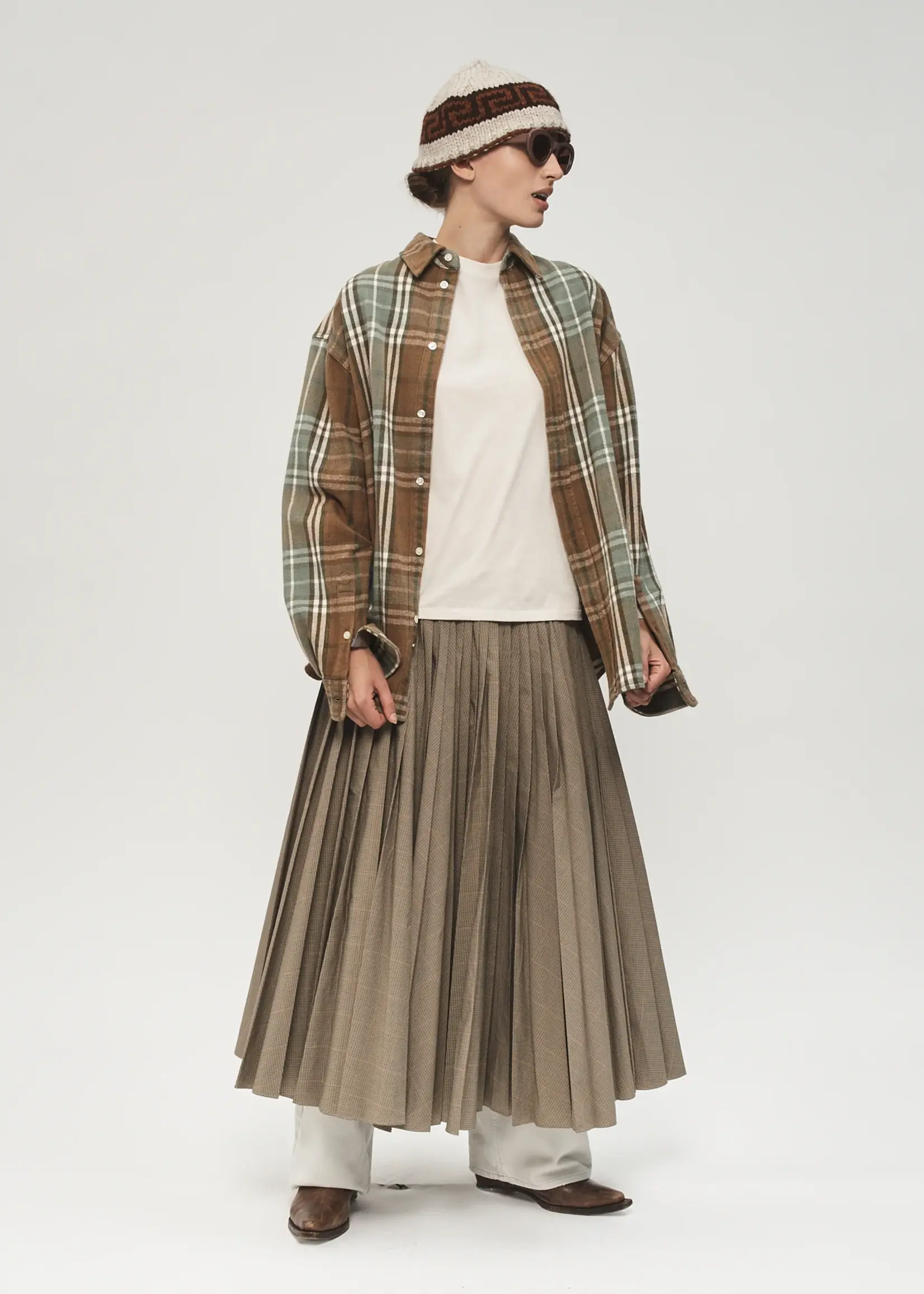 6397 6397 The Big Check Shirt, Limestone