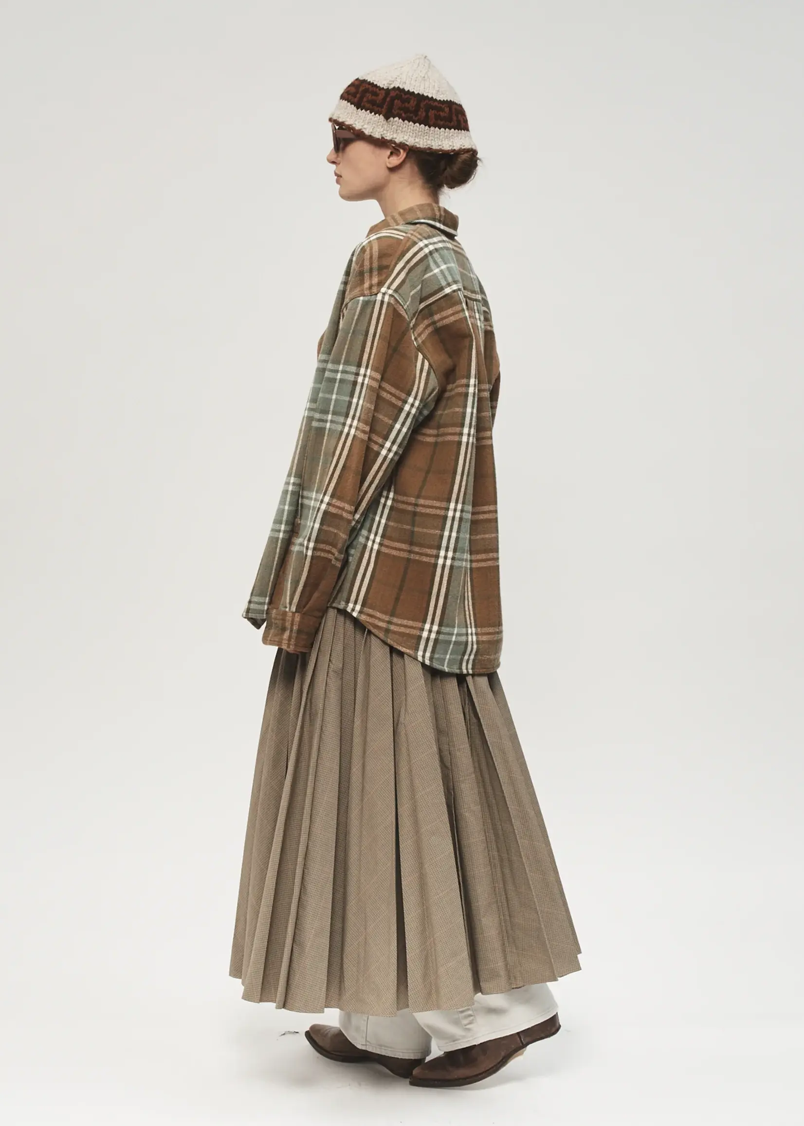 6397 6397 The Big Check Shirt, Limestone