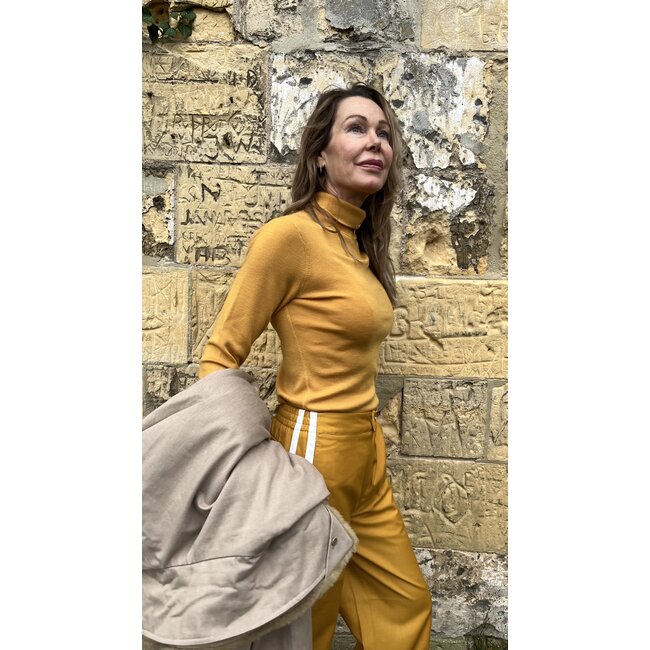 6397 QuarterZip Turtle Neck | Marigold