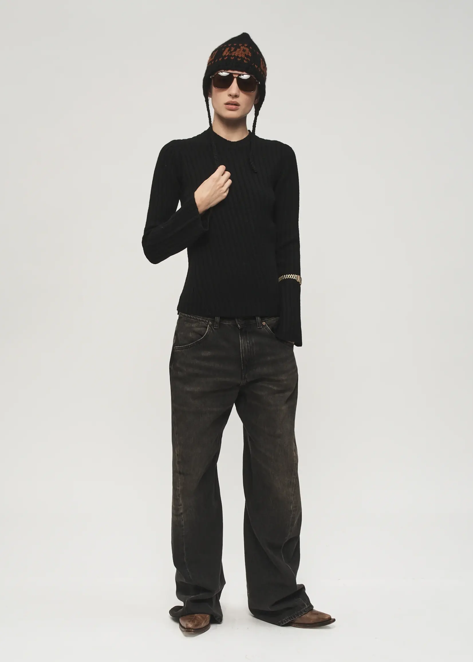 6397 6397 Big Twisted Seam | Mineral Black