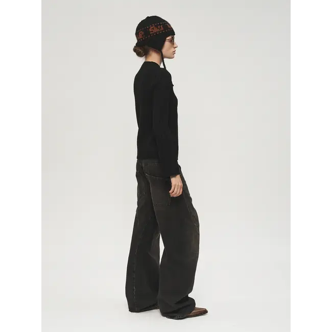 6397 6397 Big Twisted Seam | Mineral Black