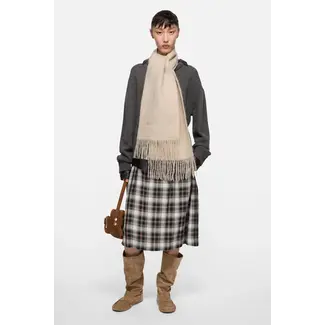 ACNE STUDIOS Acne Studios Wool Logo Scarf | Oatmeal Melange