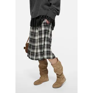 ACNE STUDIOS Acne Studios Check Midi Skirt | Black/Green