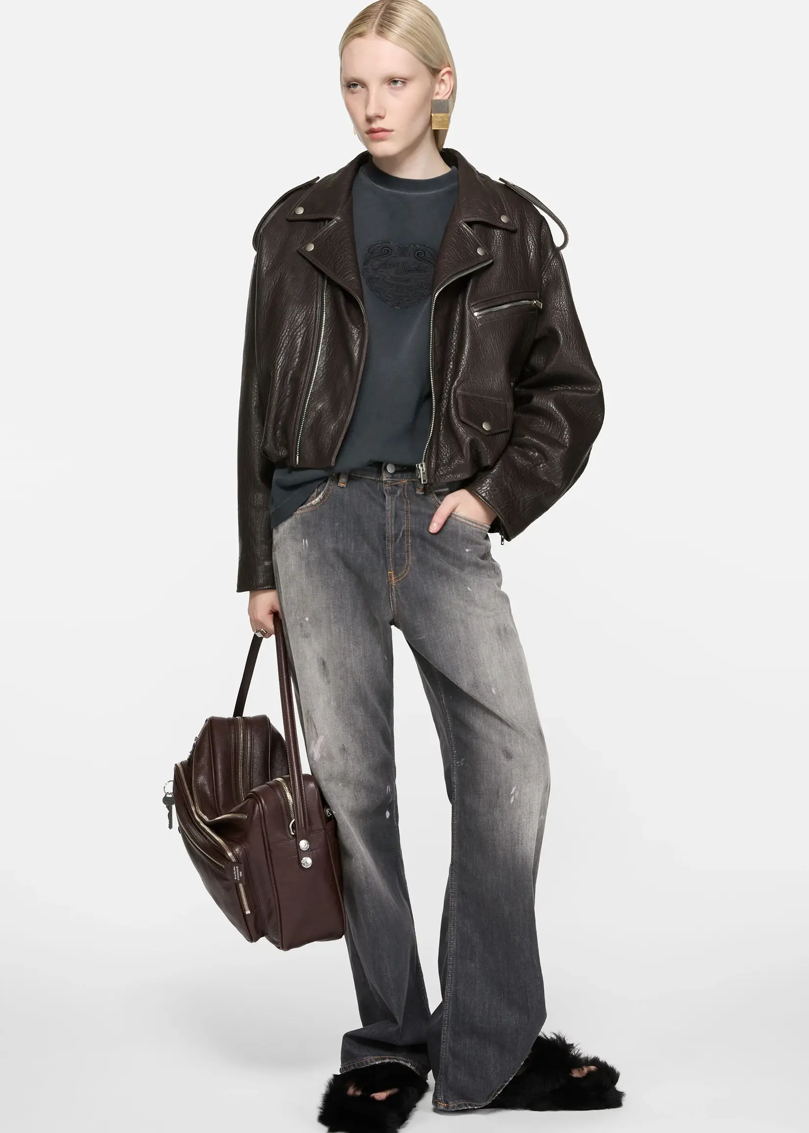 ACNE STUDIOS Acne Studios Regular Fit Jeans 2021F, Black