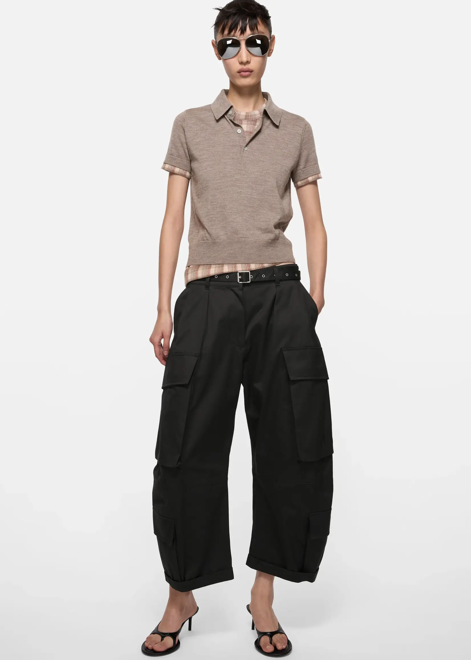ACNE STUDIOS Acne Studios Twill Cargo Trousers, Black