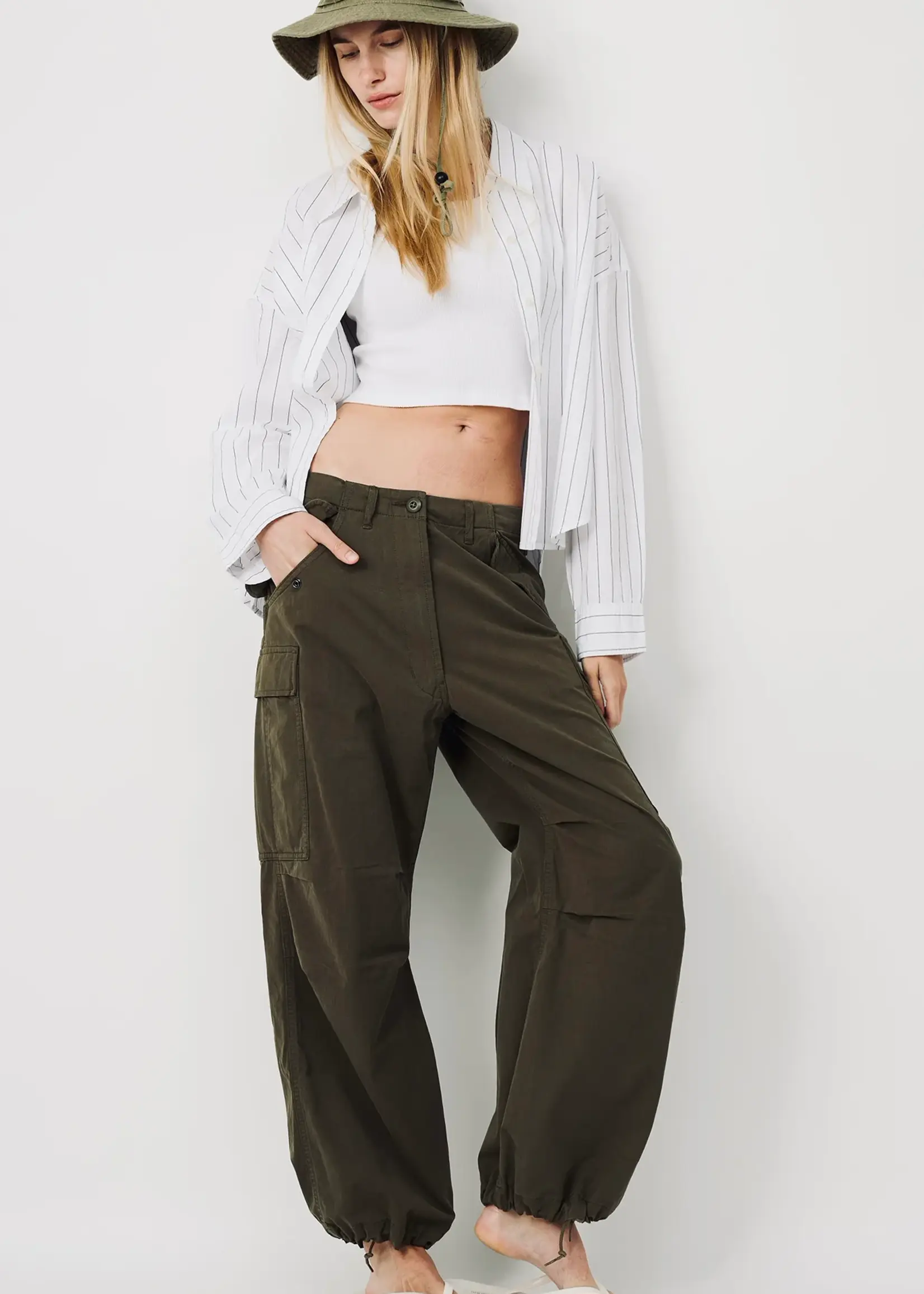 DENIMIST Denimist Cropped Cargo .Olive