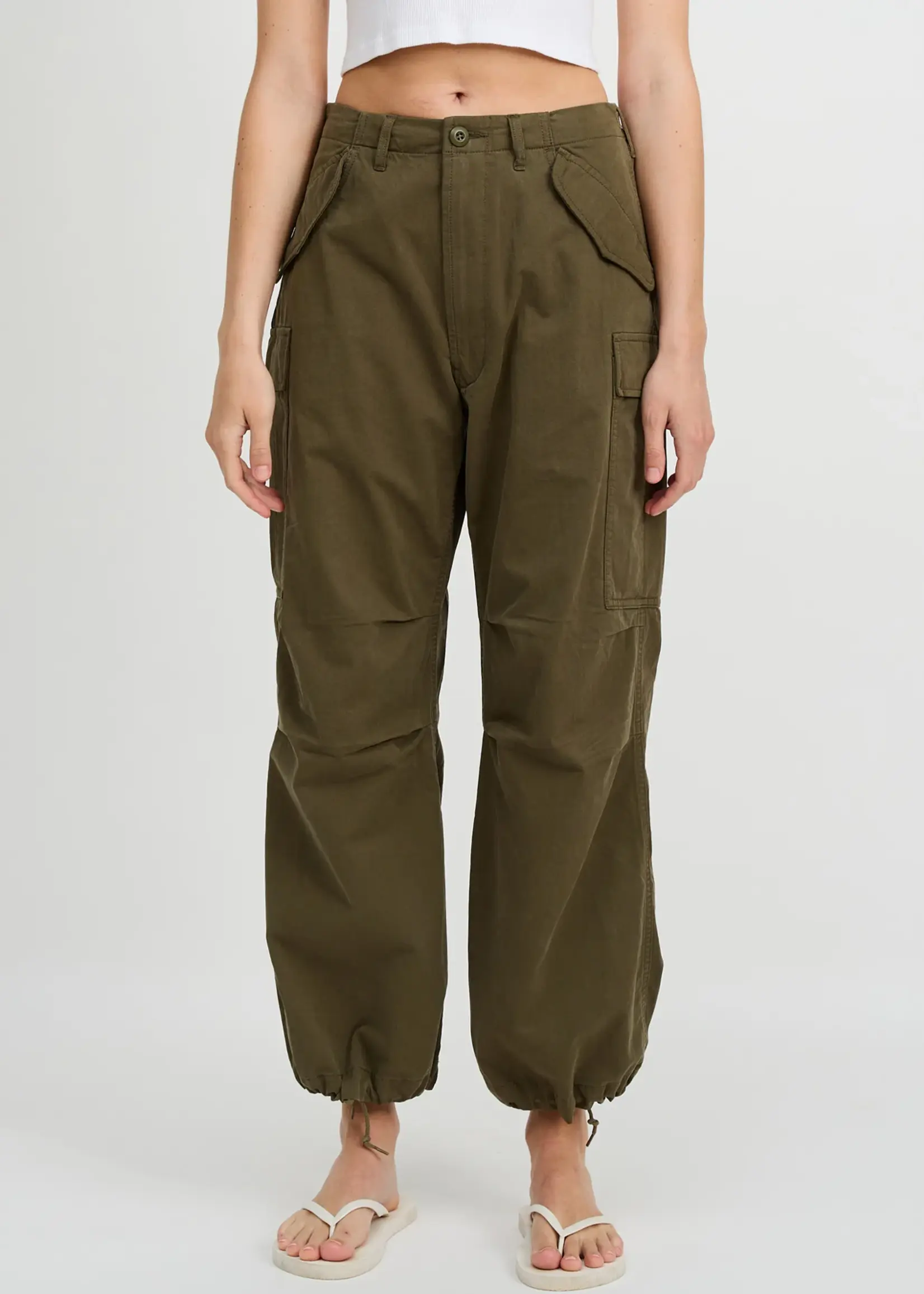 DENIMIST Denimist Cropped Cargo .Olive