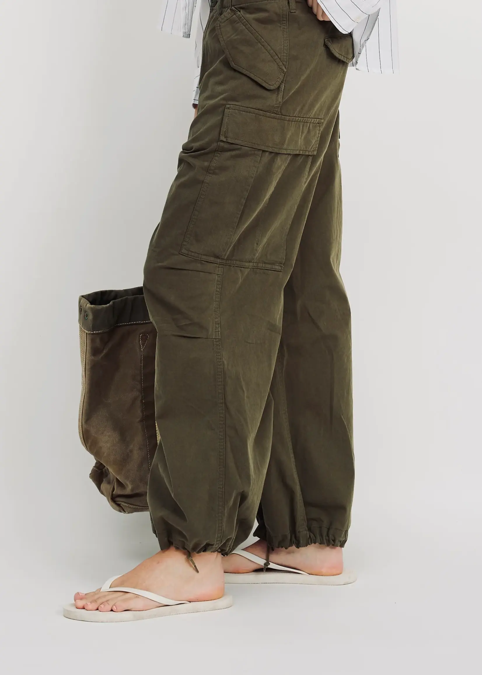 DENIMIST Denimist Cropped Cargo .Olive
