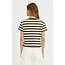 Striped Baby T | Dark Olive Green Ecru Wide Stripe