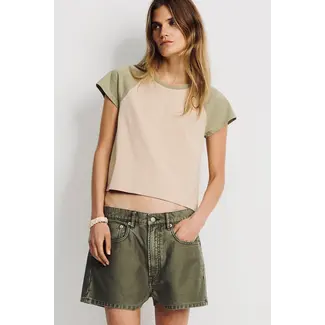 DENIMIST Haisley Short | Olive Green Bedford Cord
