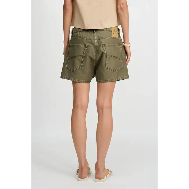 DENIMIST Haisley Short | Olive Green Bedford Cord