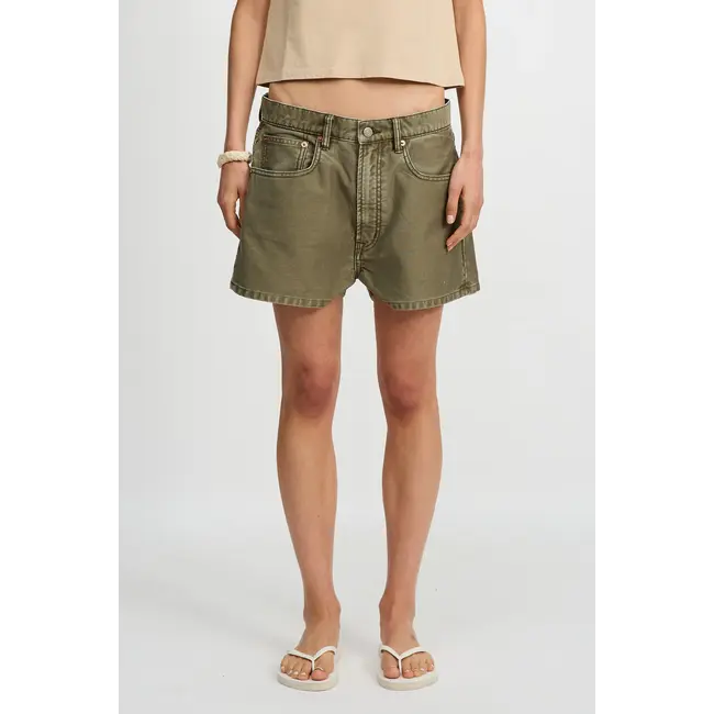 DENIMIST Haisley Short | Olive Green Bedford Cord