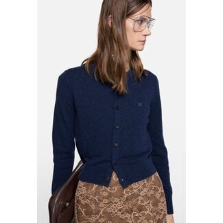 ACNE STUDIOS Acne Studios Fitted Cardigan Yak Wool | Navy Melange