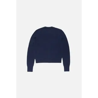 ACNE STUDIOS Fitted Cardigan Yak Wool | Navy Melange
