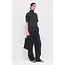 Washed Turtle Neck Organza Top | Black