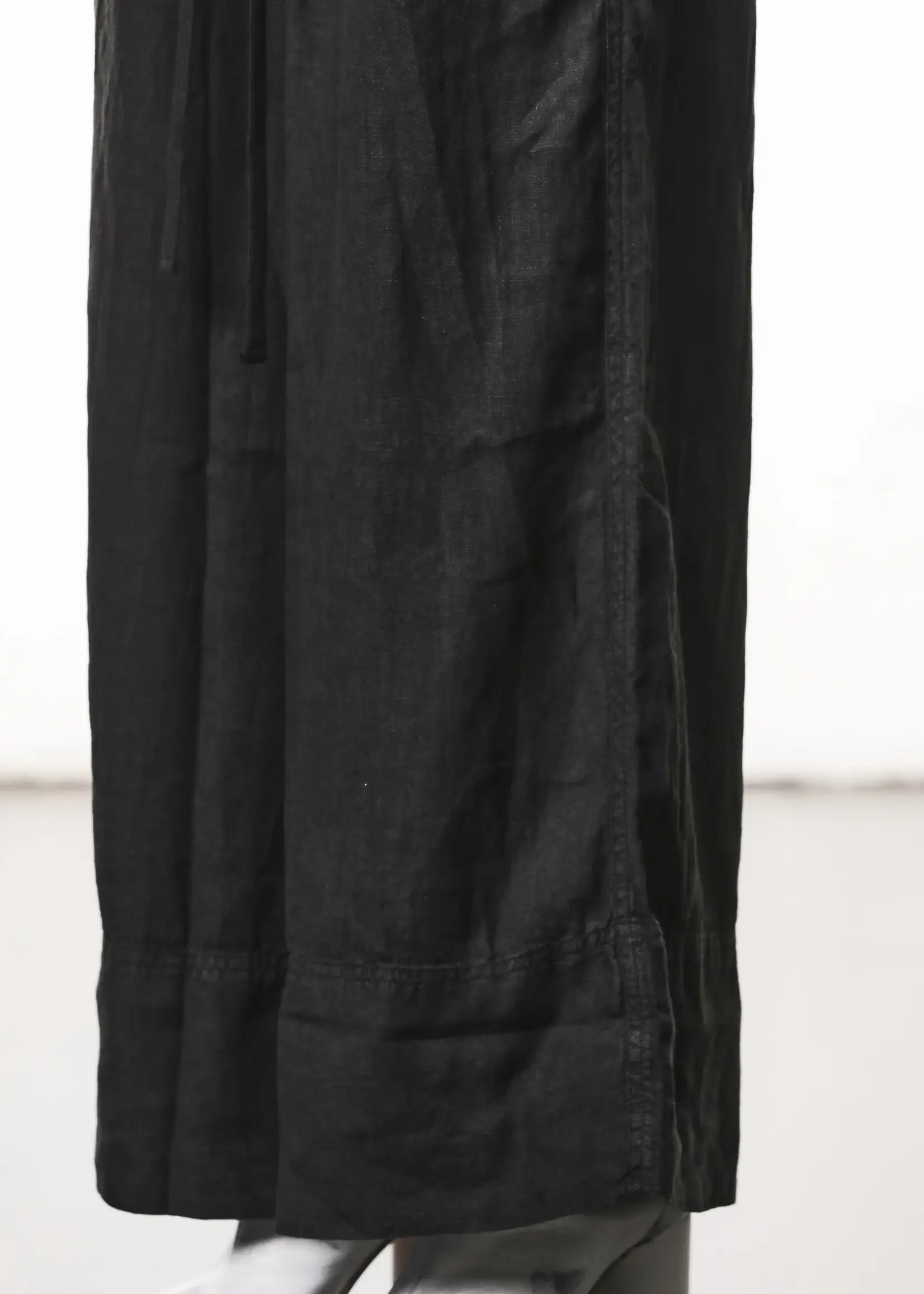 THOM KROM Thom Krom  W P  18  Wide Leg Linnen Trousers .Black