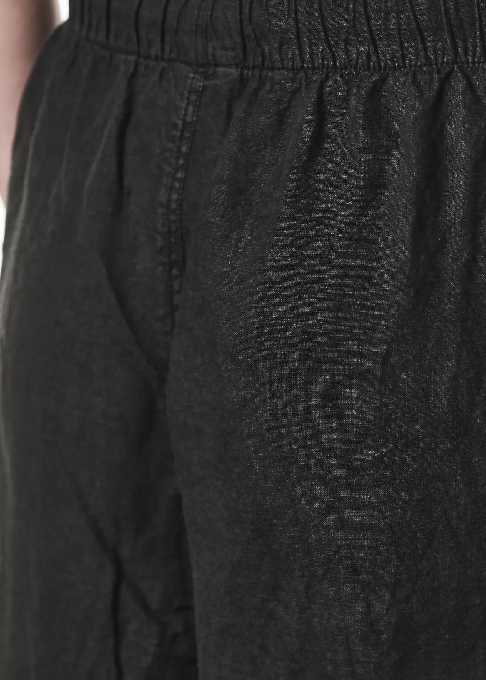 THOM KROM Thom Krom  W P  18  Wide Leg Linnen Trousers .Black