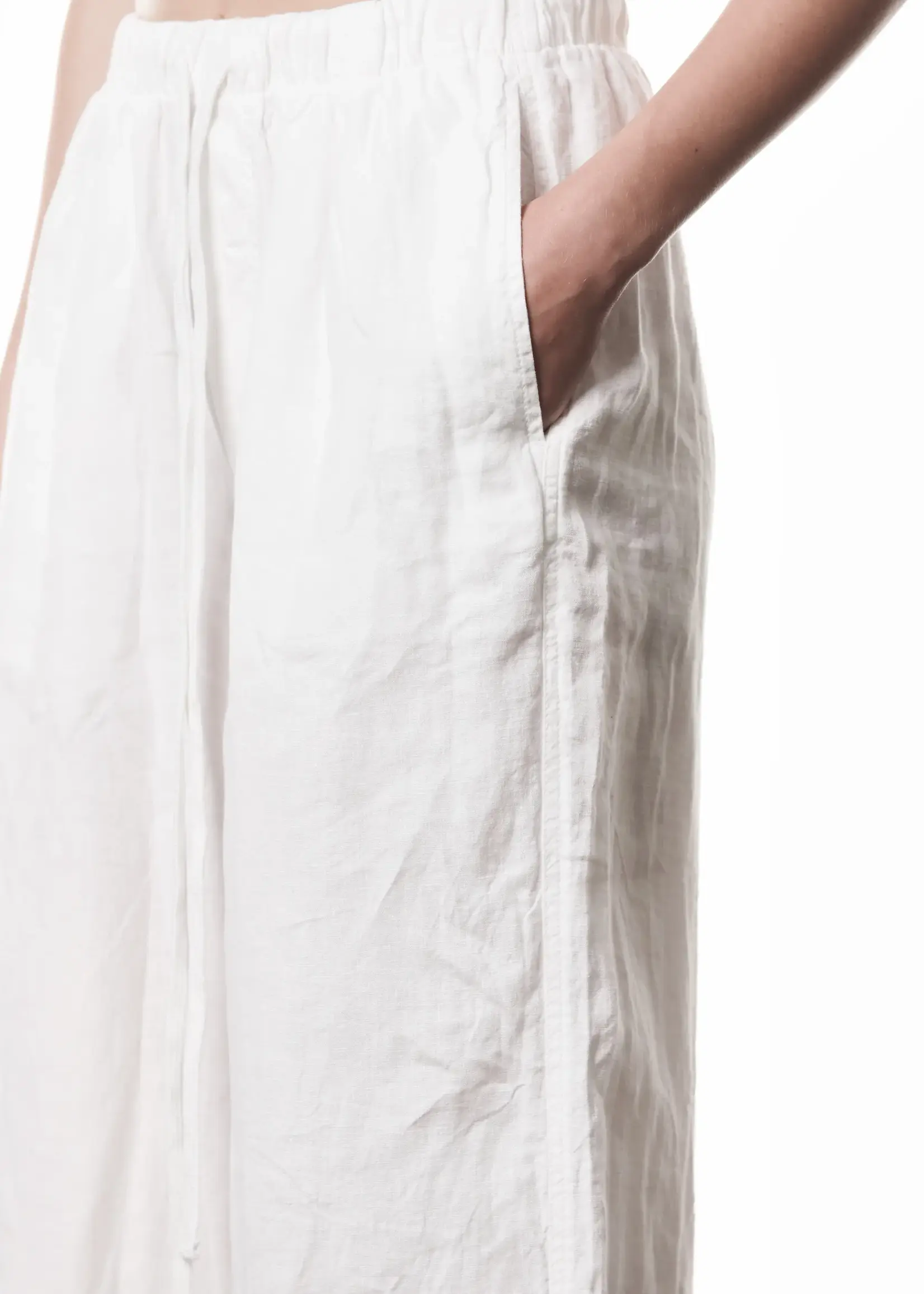 THOM KROM Thom Krom W P 18 wideleg Linnen Trousers . off White