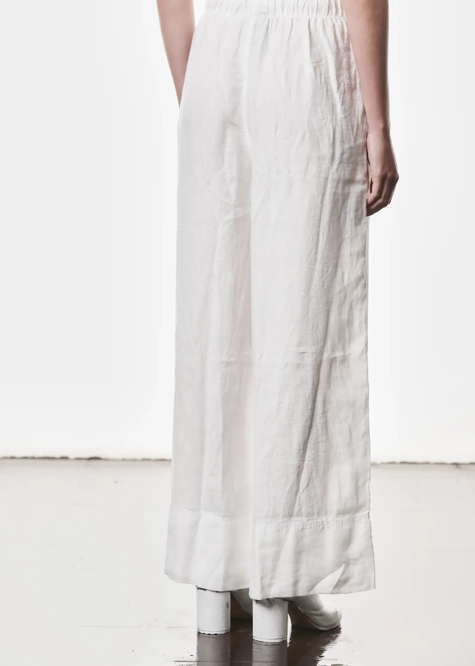 THOM KROM Thom Krom W P 18 wideleg Linnen Trousers . off White